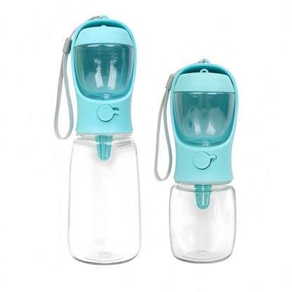 Portable Dog Cat Water Bottle with Storage Food and Water Container for Puppy Pets