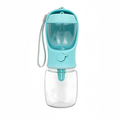 Portable Dog Cat Water Bottle with Storage Food and Water Container for Puppy Pets
