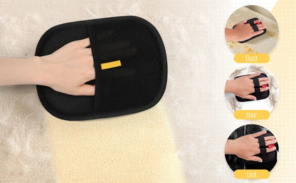 Double-Sided Reusable Pet Hair Removal Gloves Static-Free Grooming Tools for Pets Efficient Carpet Fur Removal